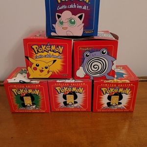 Pokemon 23k gold plated trading cards
